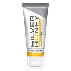 Absorbine Silver Honey hot spot ointment applied to a dog for quick relief.