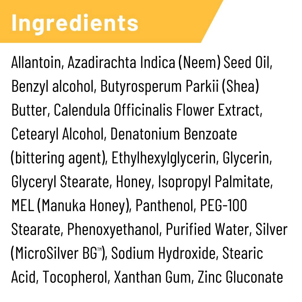 Absorbine Silver Honey ointment close-up showing protective layer.