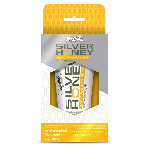 Absorbine Silver Honey ointment content swirl showing thick moisturizing consistency for barrier protection.