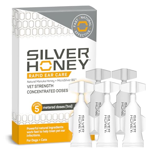 Absorbine Silver Honey otitis externa use-case suggests potential comfort with dosing schedule.
