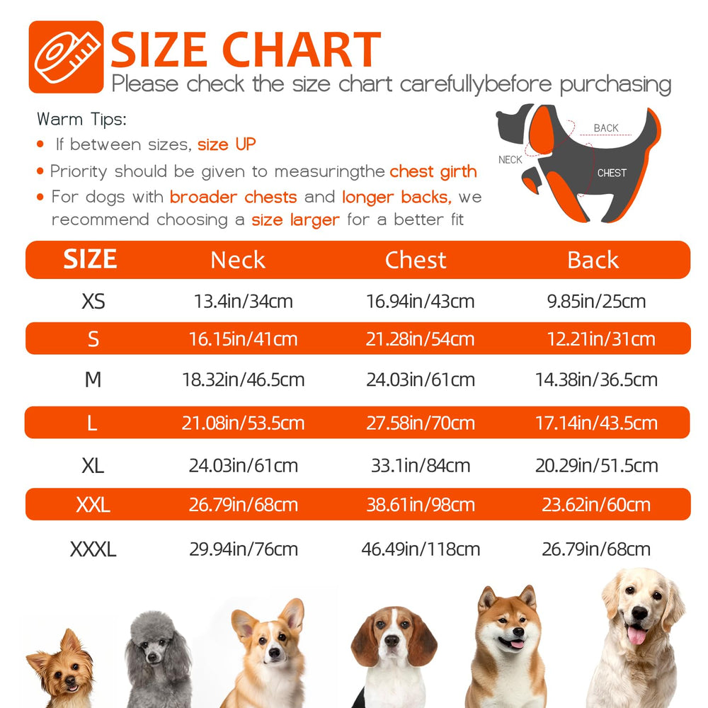 Abuandi dog winter coat showing built-in harness for secure outings.