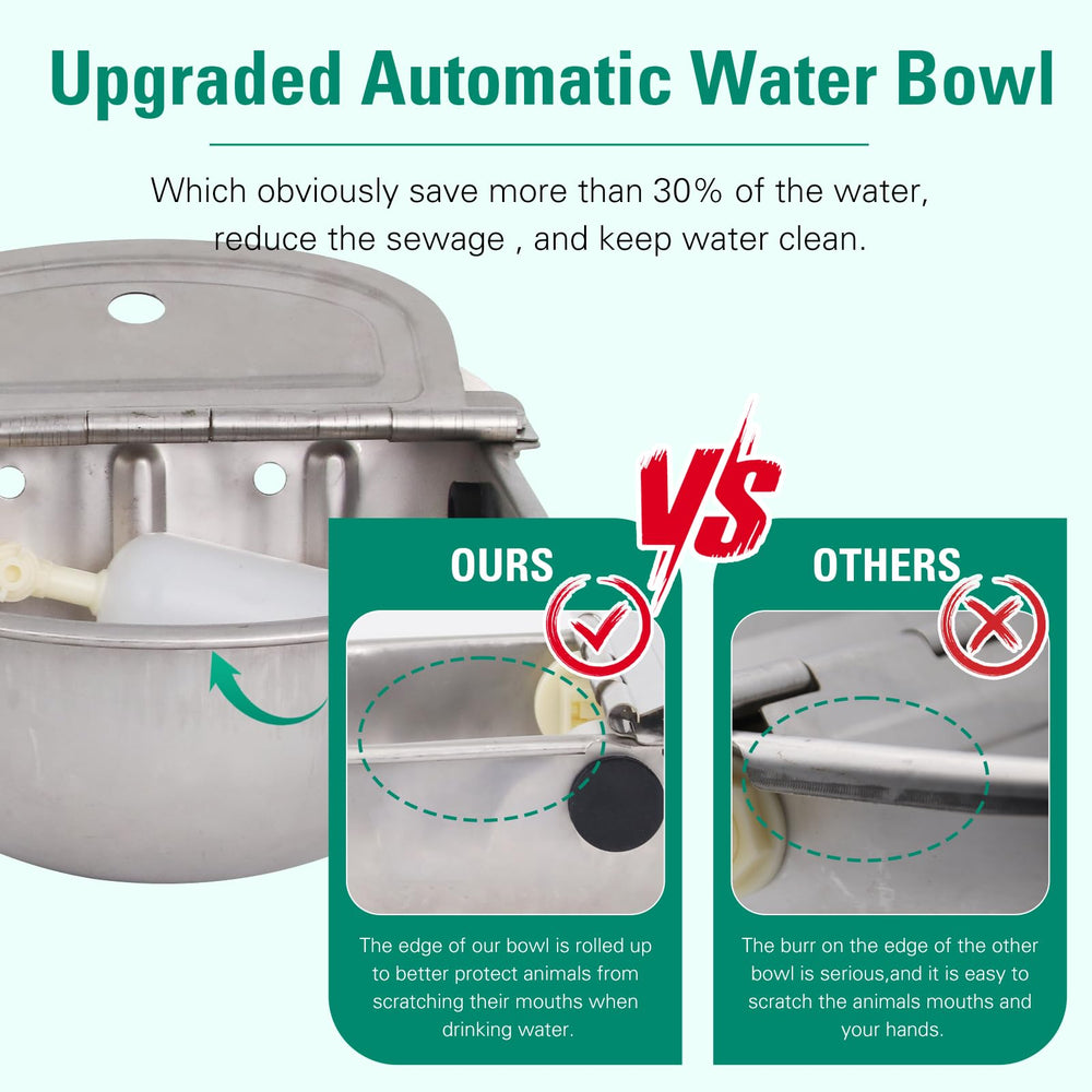 Abustle pig waterer being cleaned emphasizes low-maintenance design.