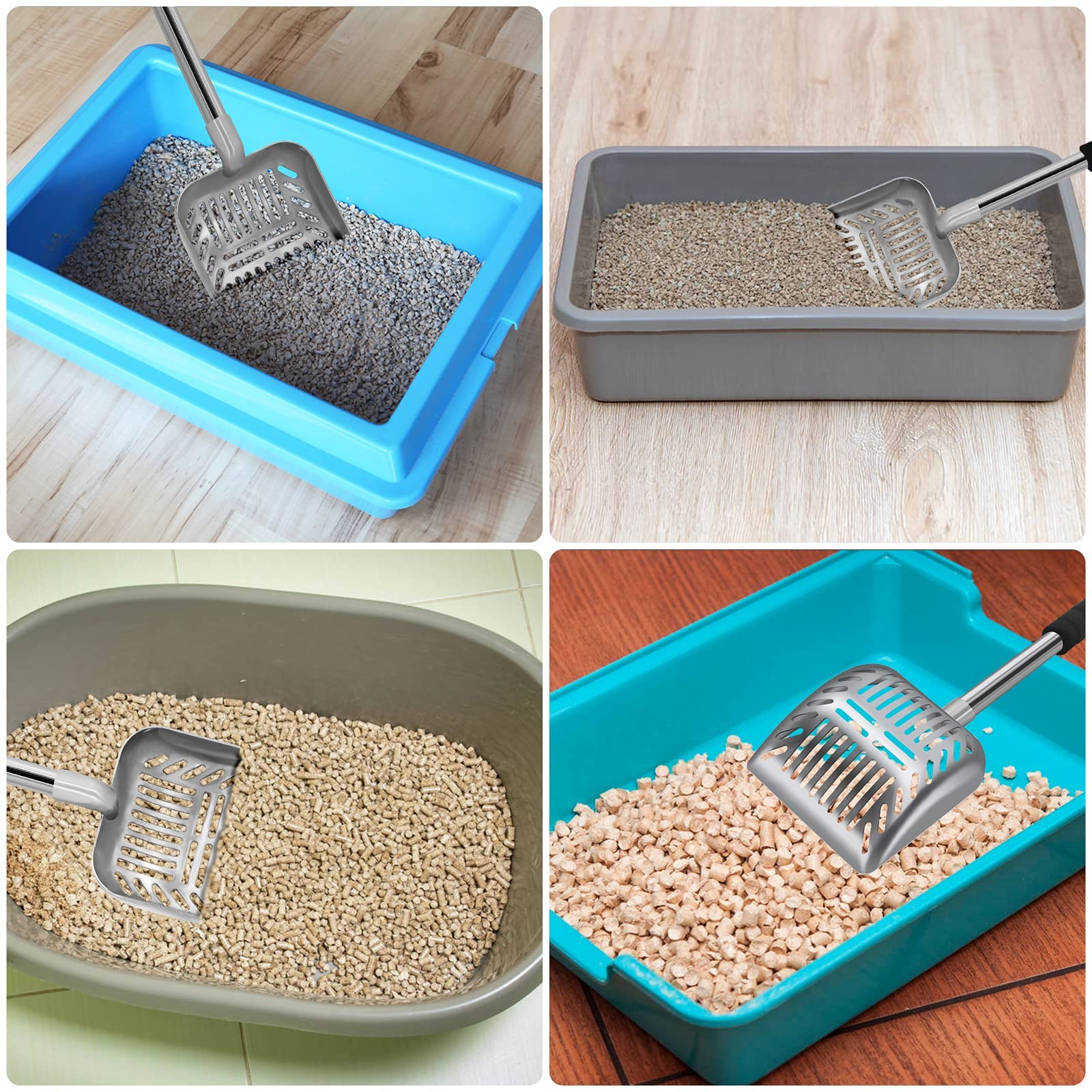 Acalu multi-purpose scooper works with cats, dogs, poultry litter and more