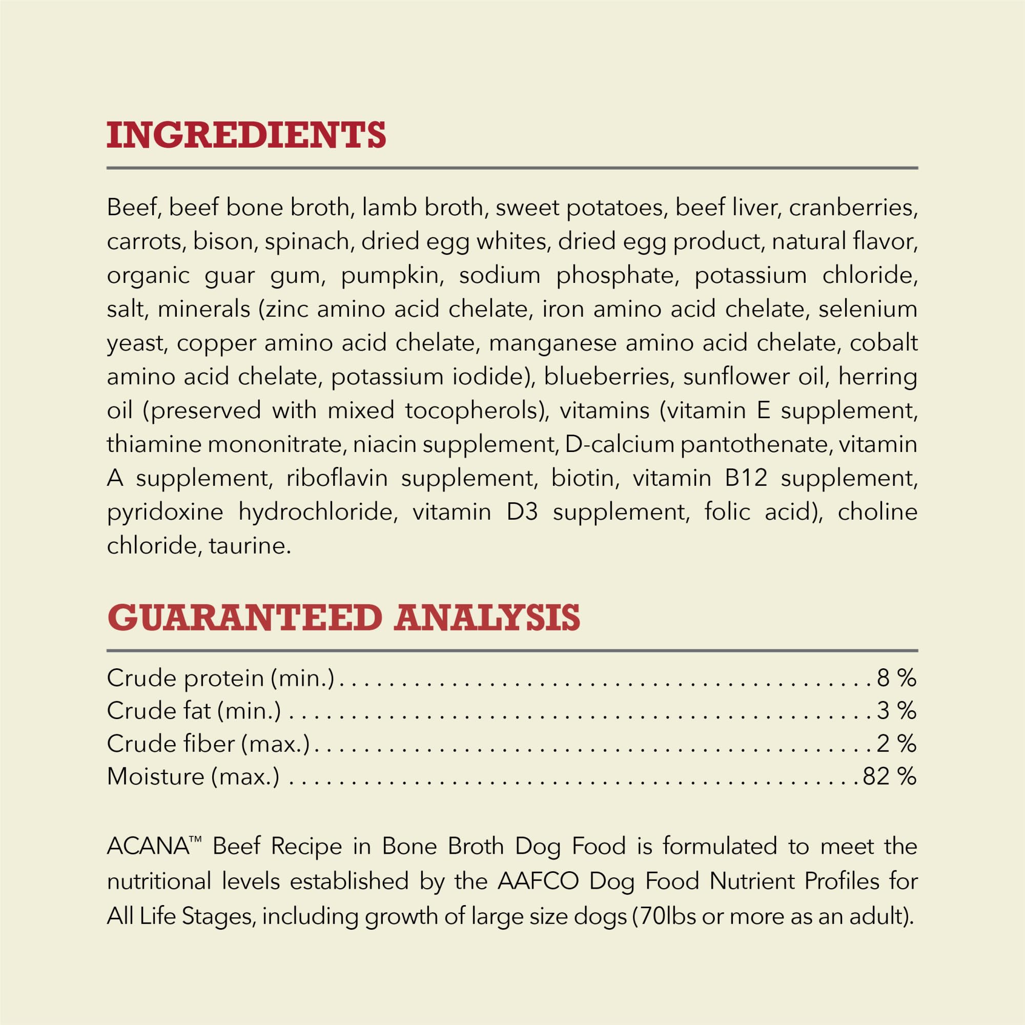 ACANA 12-pack premium chunks—convenient family dinner for dogs.