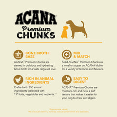 ACANA USA-made wet dog food can — quality ingredients from around the world.