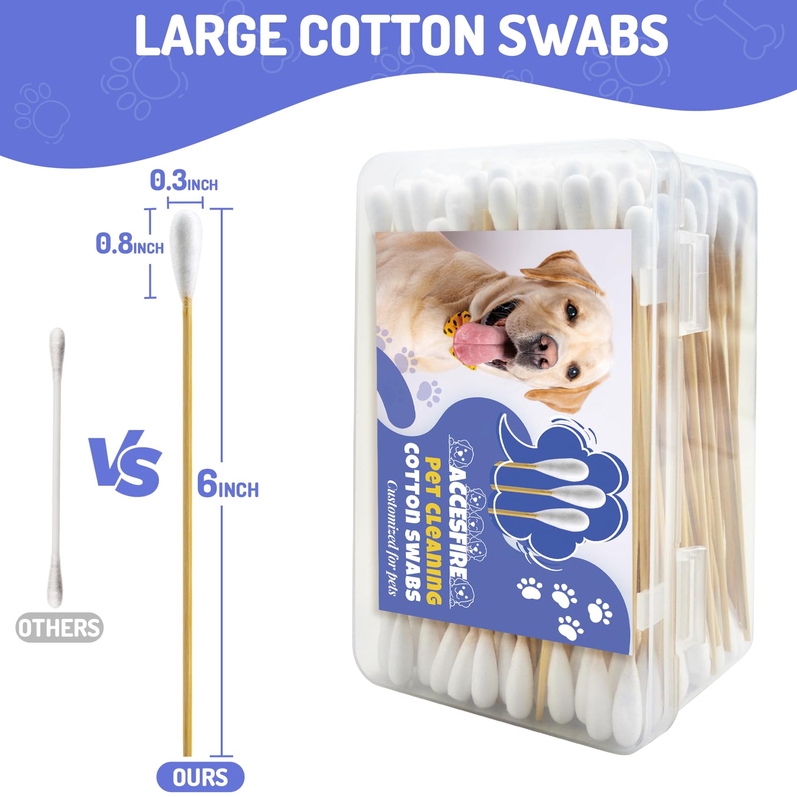 Accesfire swabs absorb cleaning solutions quickly for efficient dirt removal.