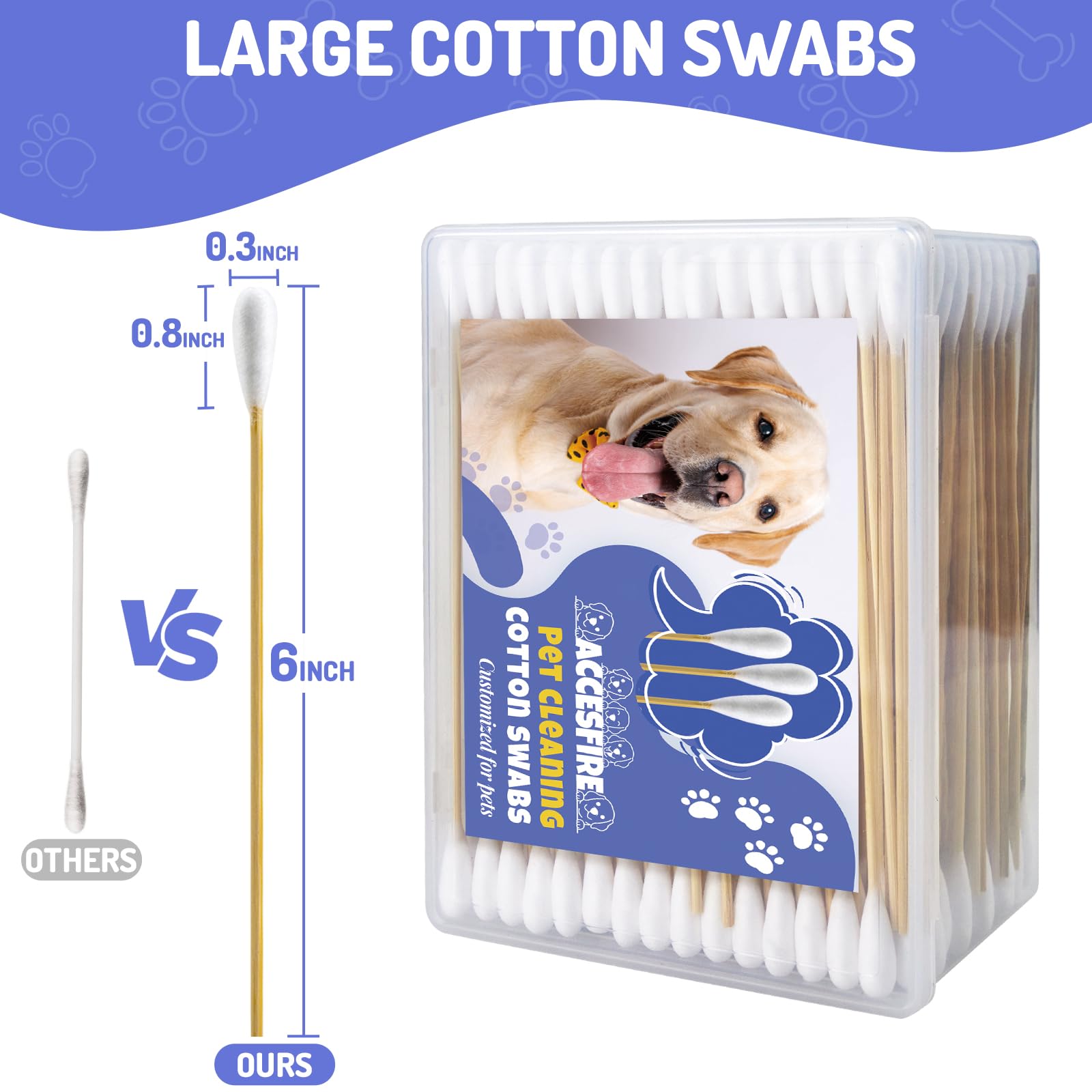 Accesfire lint-free cotton swabs gently collect debris without fuss.