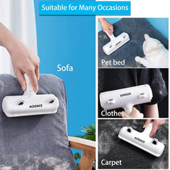 ACE2ACE pet hair remover electrostatic material attracts hair effectively
