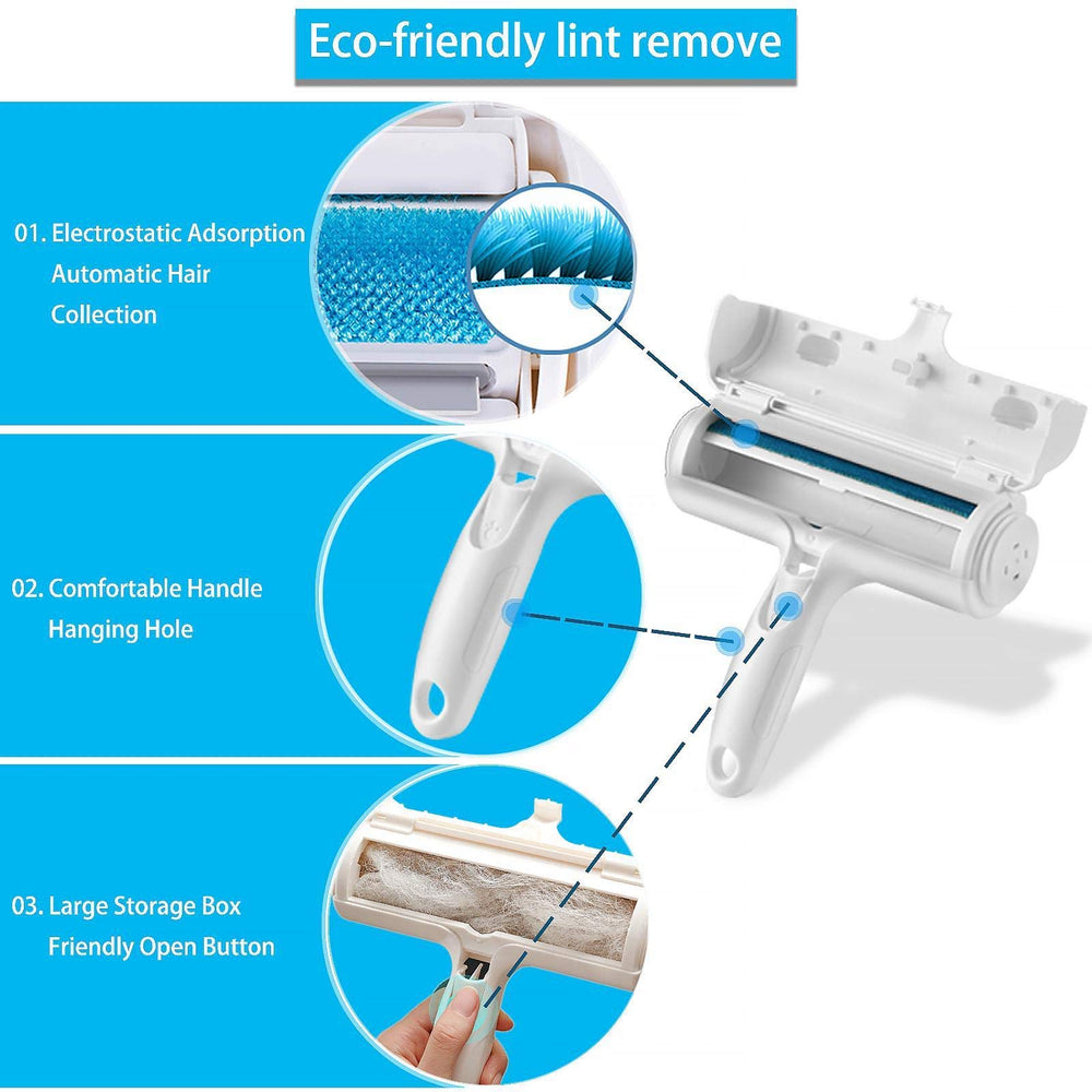 ACE2ACE pet hair remover on couch removes fur from furniture
