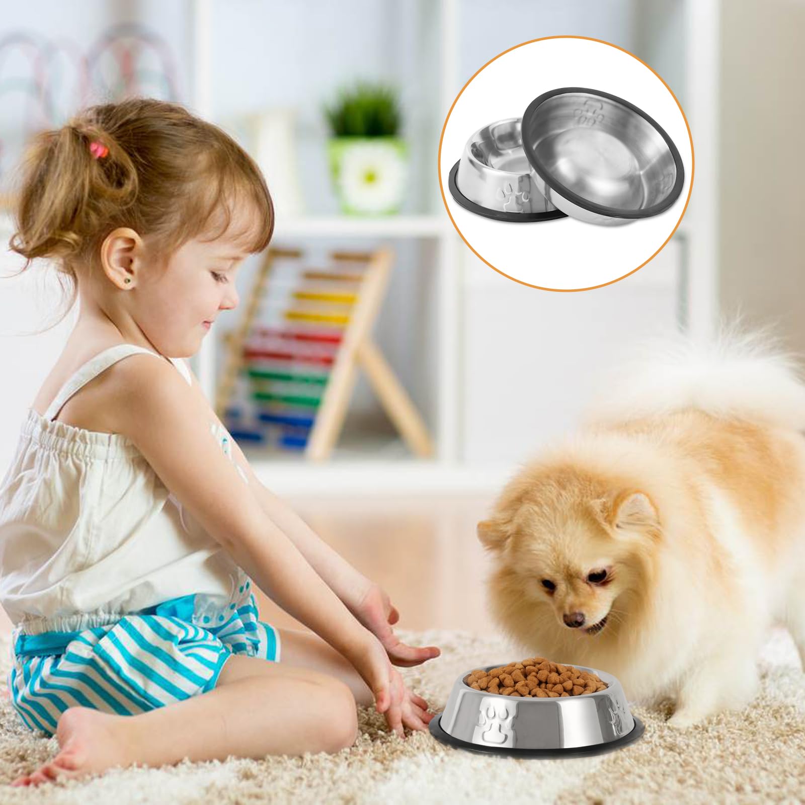 ACEONE rubber-base close-up shows anti-slip stability during feeding.
