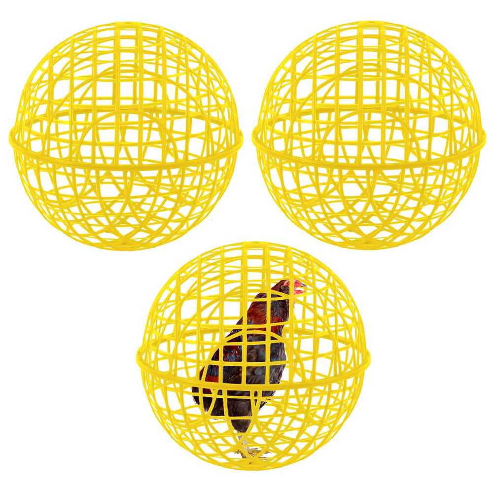 AceOrbit 3pc yellow ball cage outdoor setup for safe pet play