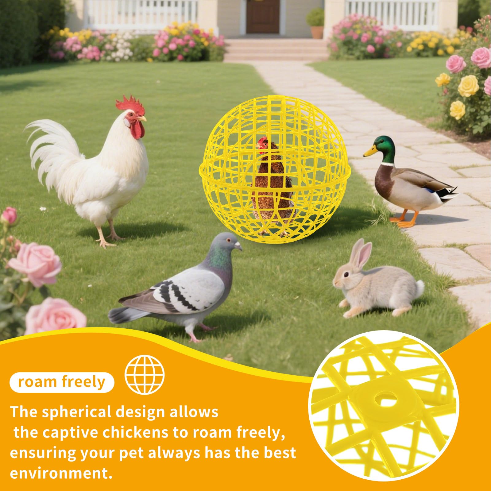 AceOrbit portable pet enclosure lightweight mobility for easy yard rearrangement