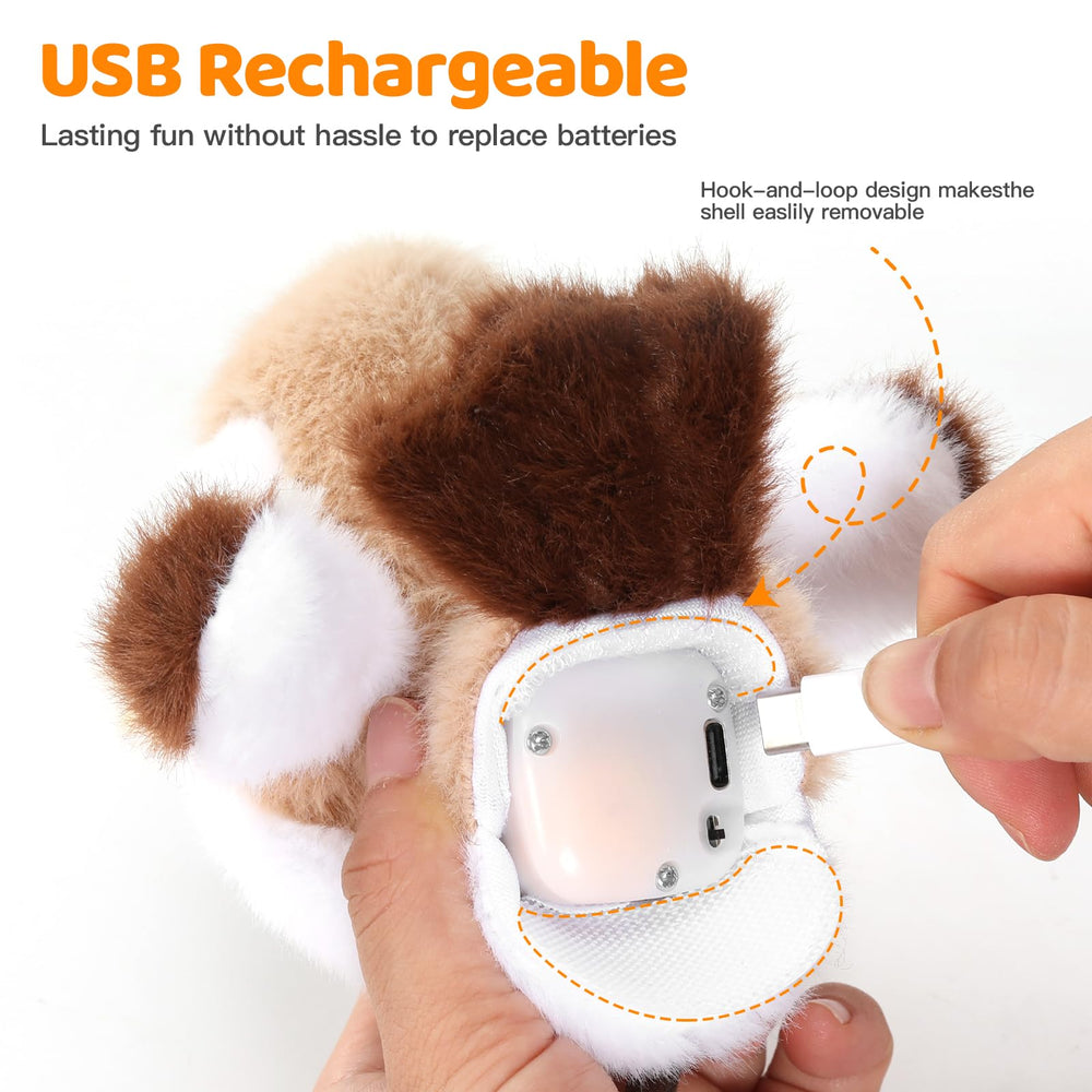 ACHENMIRE Flapping Bird hidden-catnip pouch view promotes irresistible chasing and pouncing.