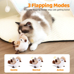 ACHENMIRE Flapping Bird toy USB charging showcases convenient recharging for uninterrupted play.