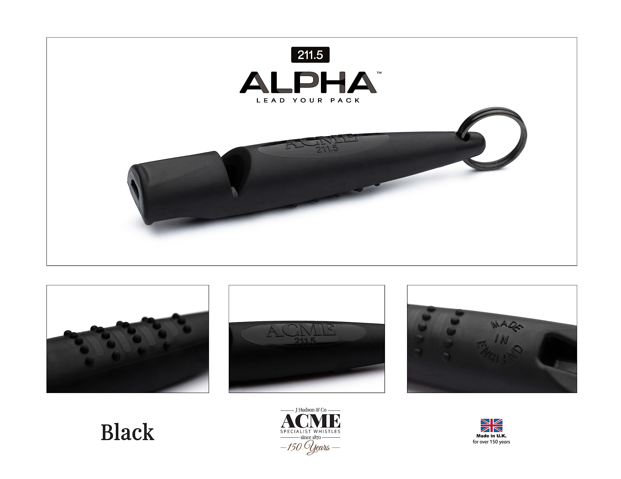 ACME Alpha 211.5 ergonomic grip highlights comfortable mouthfeel for extended sessions.