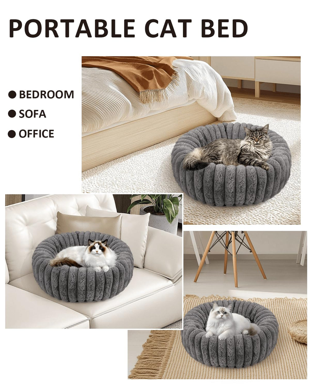 Acools cat bed easy-care features support quick maintenance.