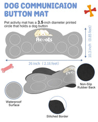 Acools anti-slip mat supports steady practice with dog buttons.