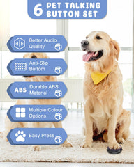 Acools dog-buttons-recordable-button illustrates recording function for custom commands.