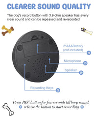 Acools recordable dog buttons deliver clearer playback for meaningful cue recording.