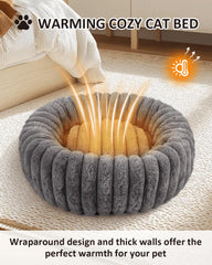 Acools round bed anti-slip bottom stays put on floors.