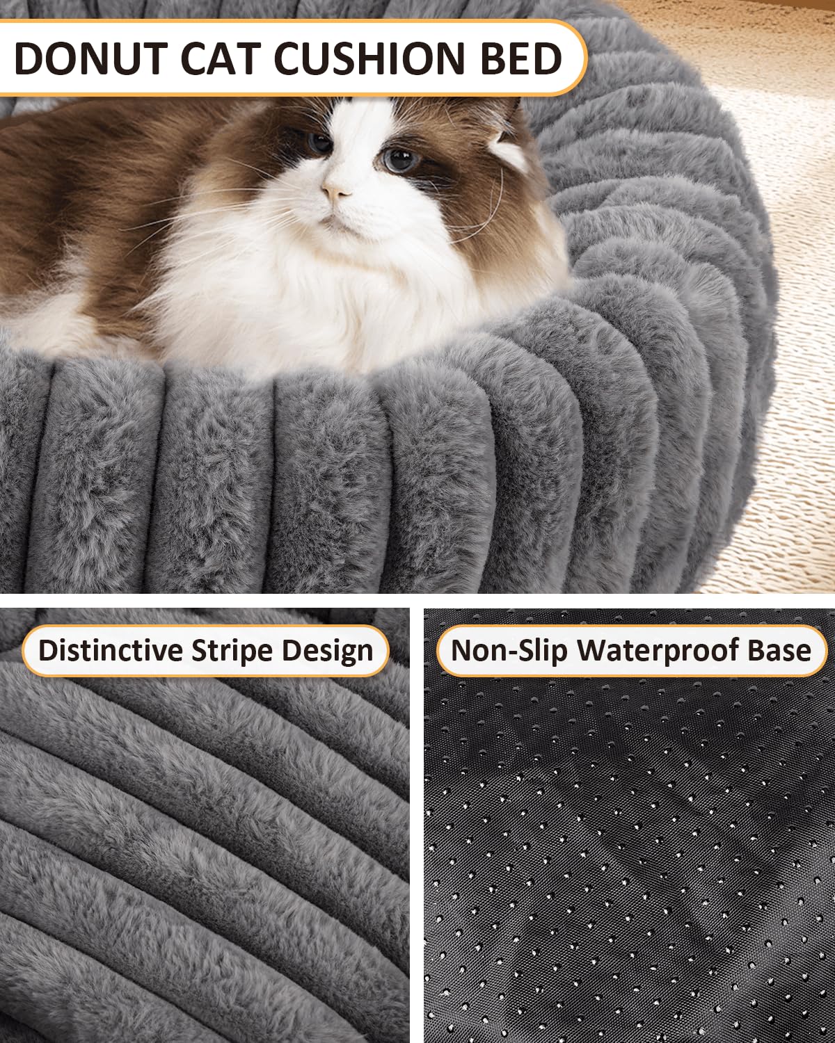 Acools washable cat bed machine washable for easy cleaning.