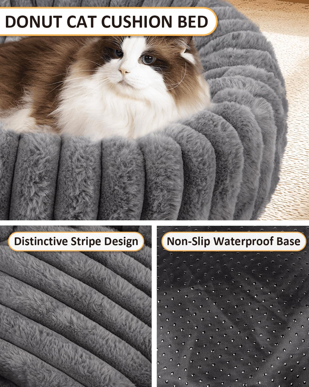 Acools washable cat bed machine washable for easy cleaning.