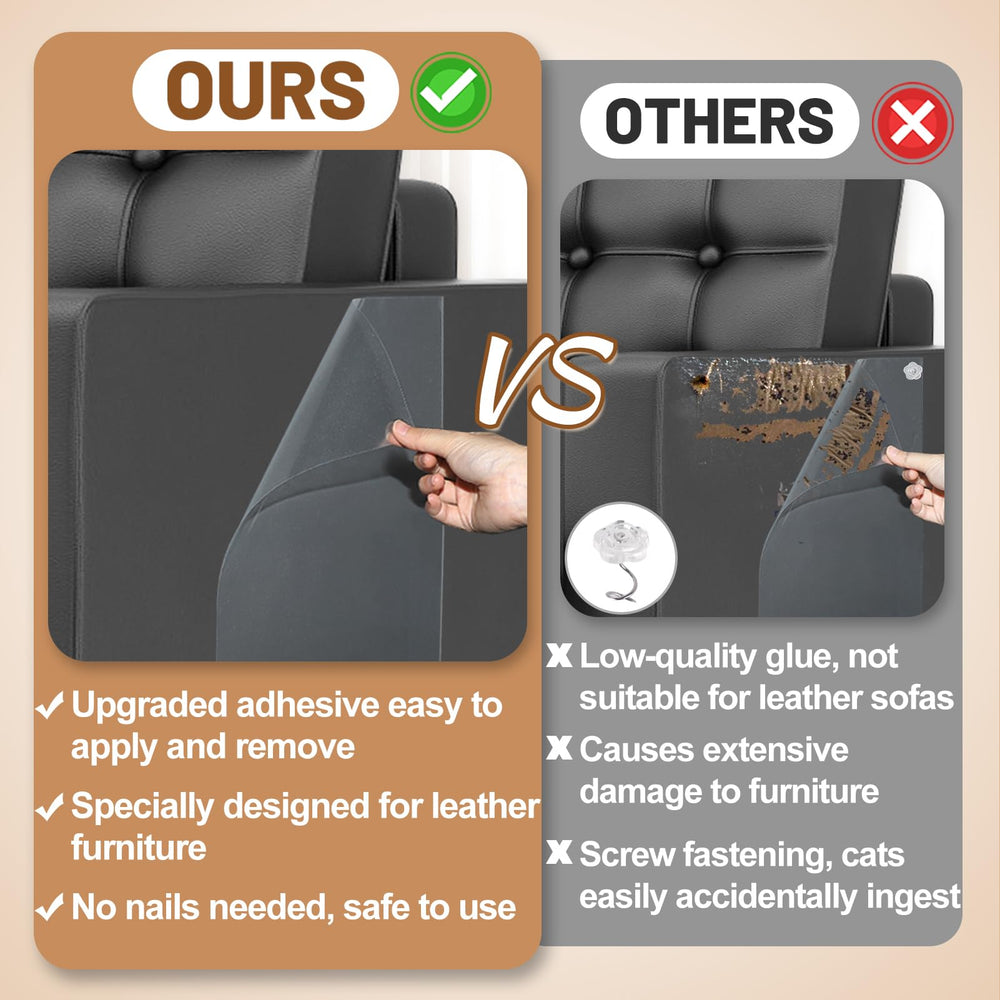 Acostop protector covers leather sofas and chairs with discreet protection.