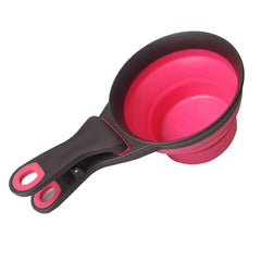 Acronde pet scoop with bag clip seals food between uses