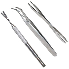 Acronde tick remover kit three-piece laid out for easy tick removal