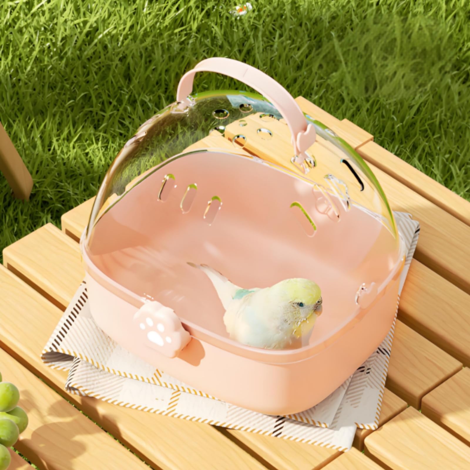 Acshio carrier is ideal for outdoor trips, shopping, or temporary housing during cage cleaning.