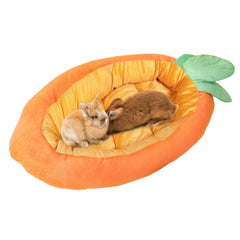 Acsist Bunny Bed carrot shape provides a cozy hideaway for restful sleep