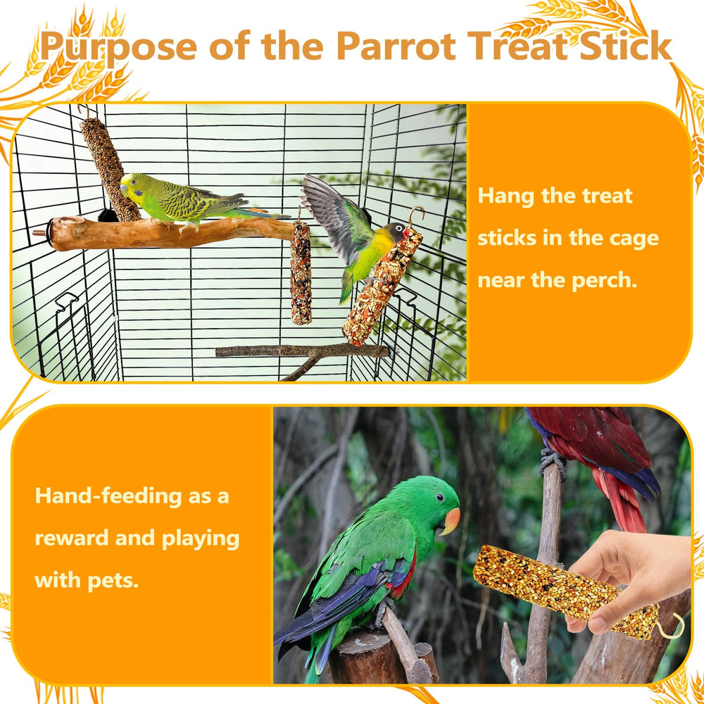 Acsist 16 cm treat sticks sized for small to medium birds