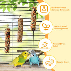 Acsist bird treat sticks individually sealed for freshness and storage
