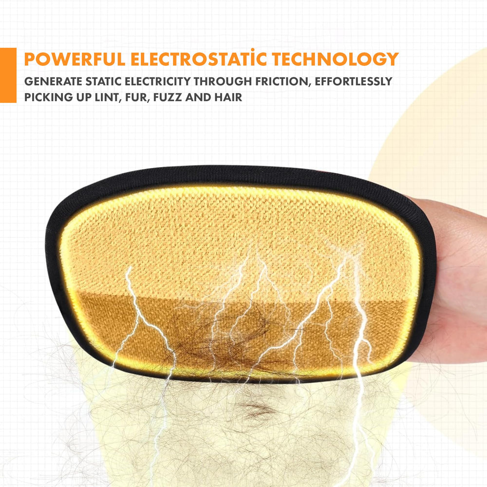 ACSYAX Pet Hair Removal Glove on multi-surface use targets furniture, car interiors and more