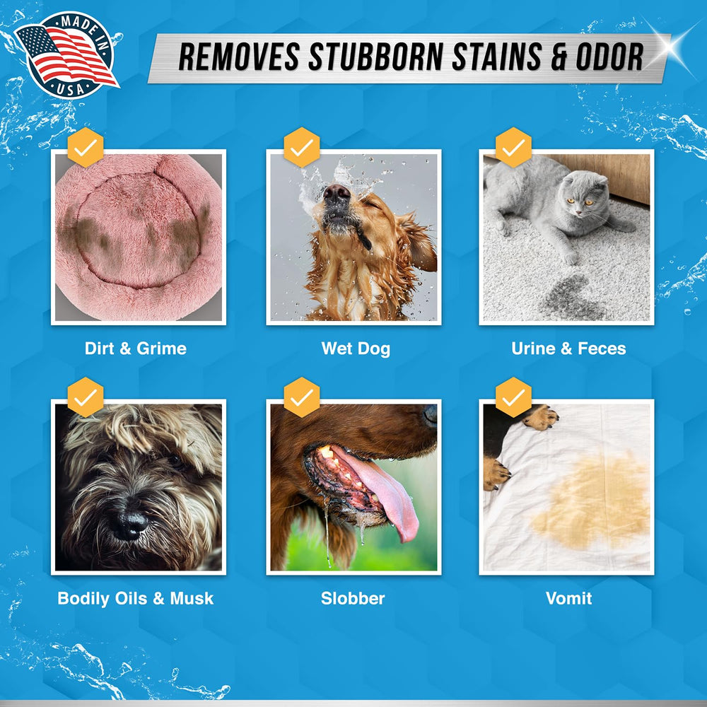 ACTIVE Pet Detergent fragrance-free formula supports sensitive skin during every wash.