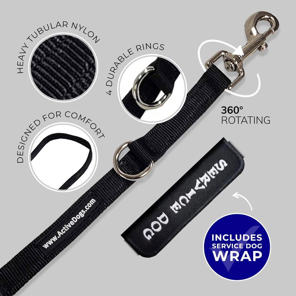 ActiveDogs hands-free 4-point-adjustment maintains precise spacing for training.