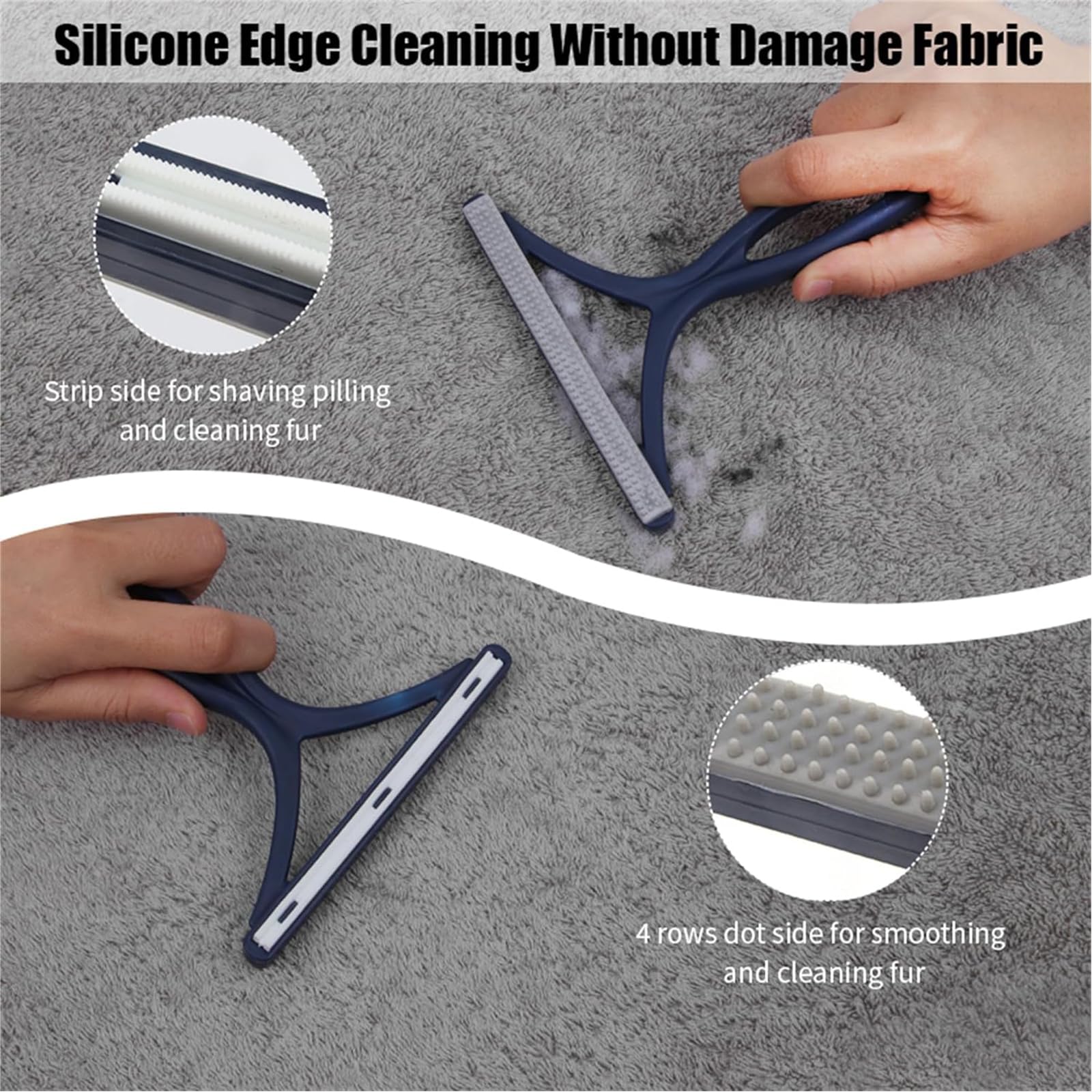 ACUDSA pet hair removal tool on car interiors keeps mats clean