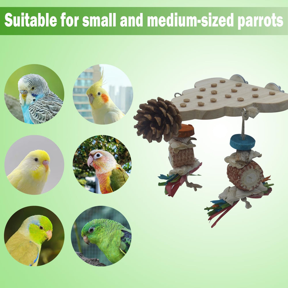 ACUDUDOMA parrot-toy-disassembled-pack easy assembly with screws and washers.
