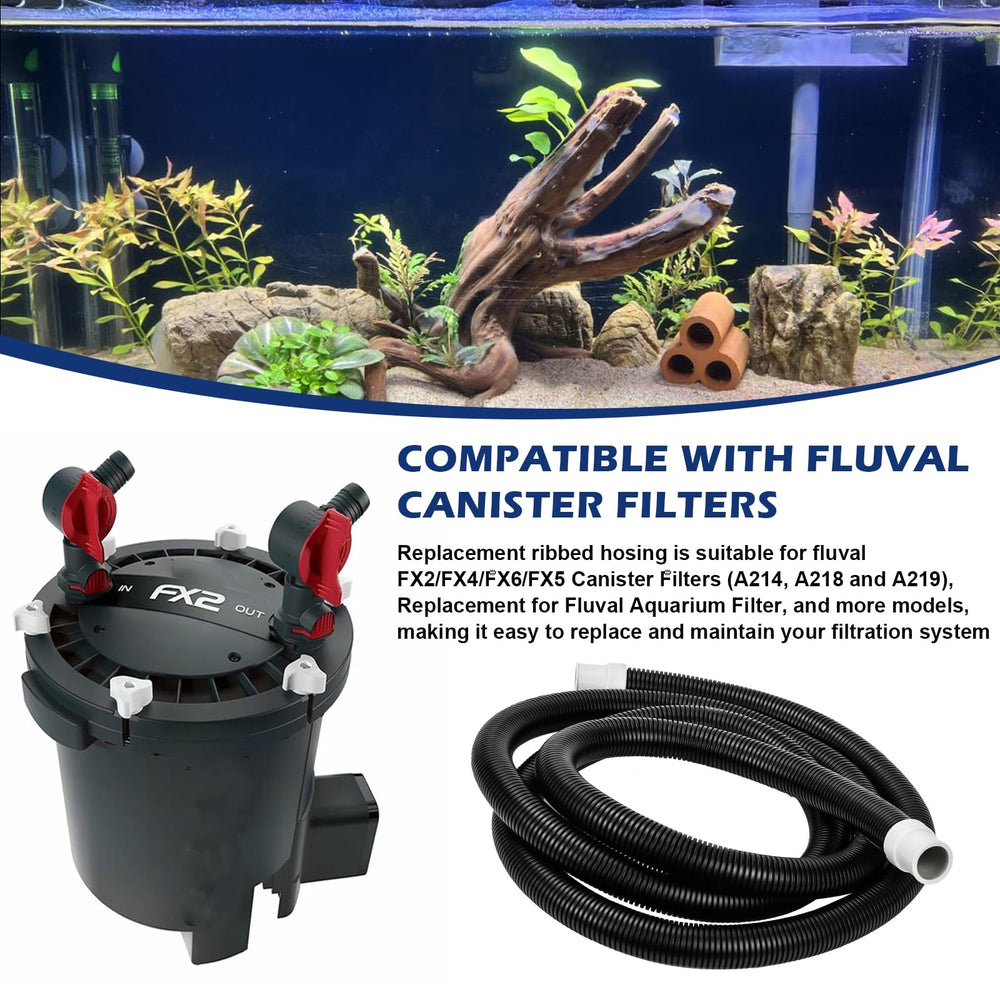Adabuing ribbed hosing anti-kink design prevents collapsing and maintains flow