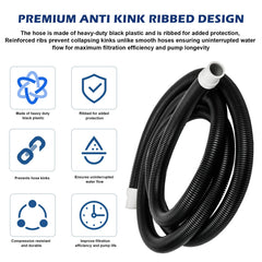 Adabuing 13.25 ft hose fits complex tank setups and under-cabinet routing