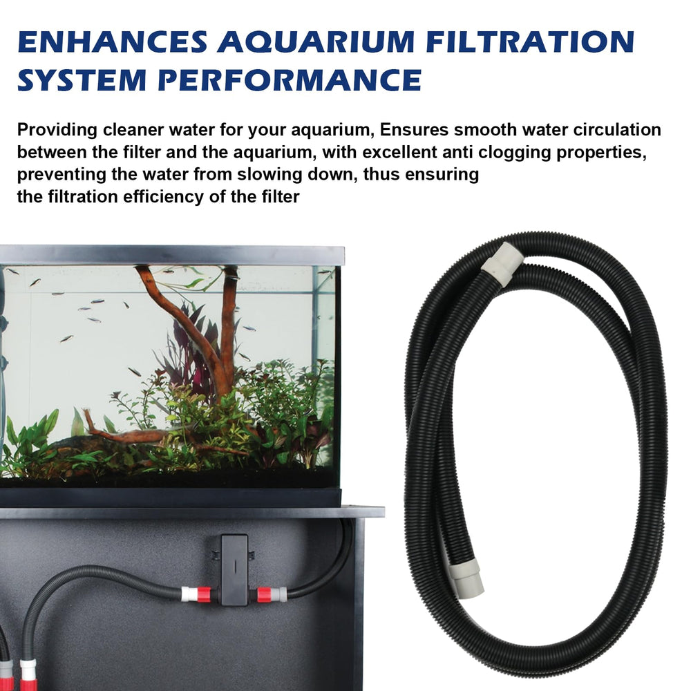 Adabuing ribbed hosing with easy-on white connectors for leak-proof installation