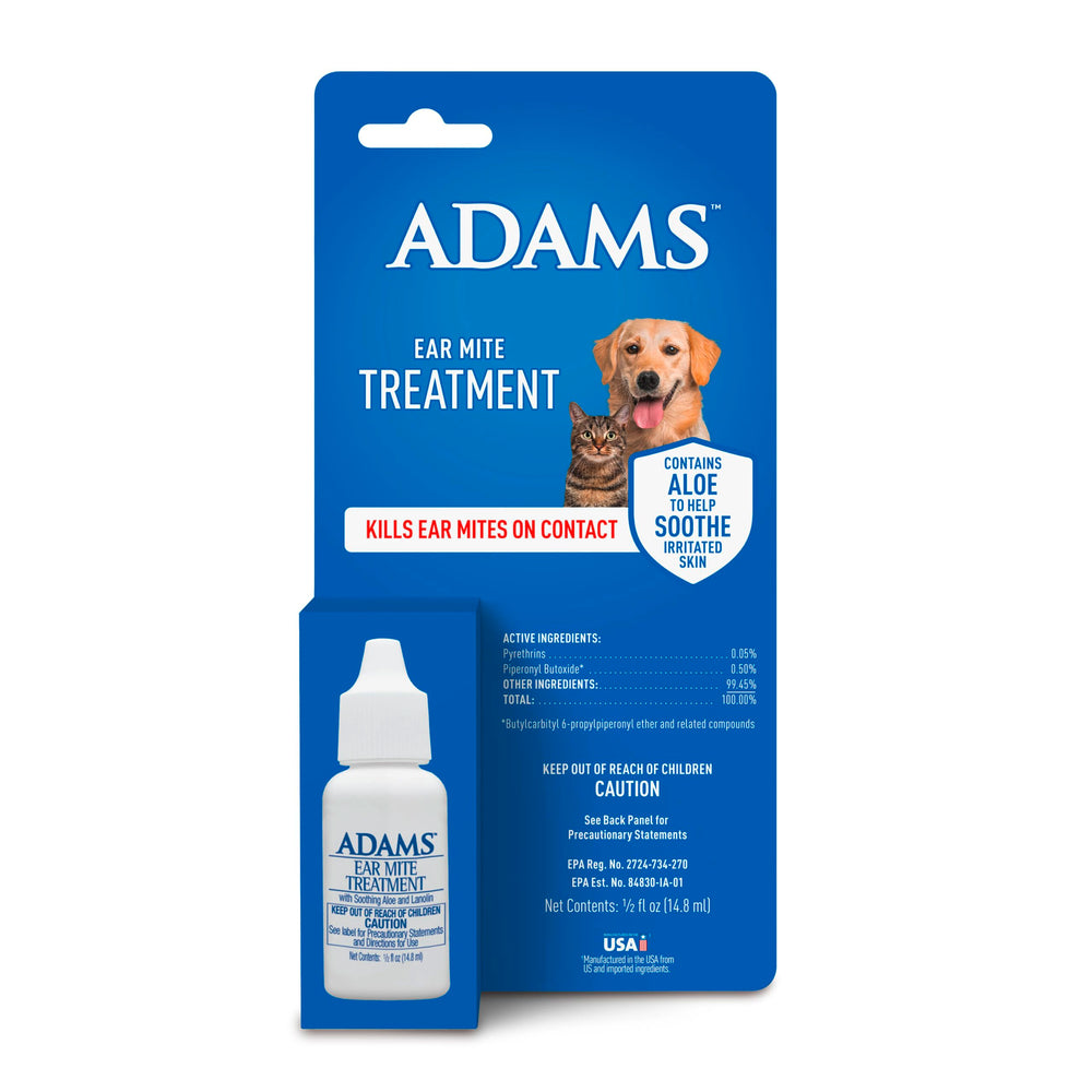 ADAMS Ear Mite Treatment applicator tube for easy ear care