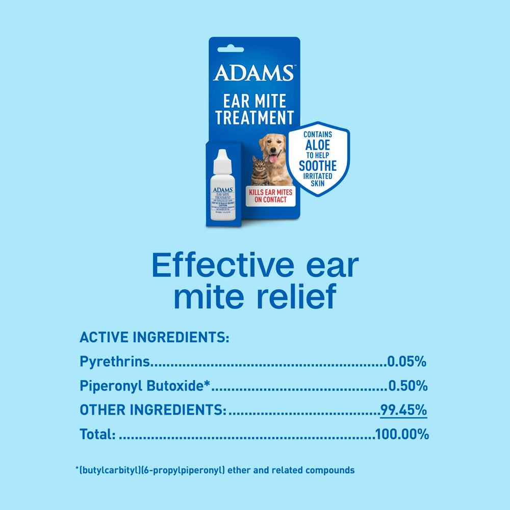 ADAMS Ear Mite Treatment repeat after two weeks