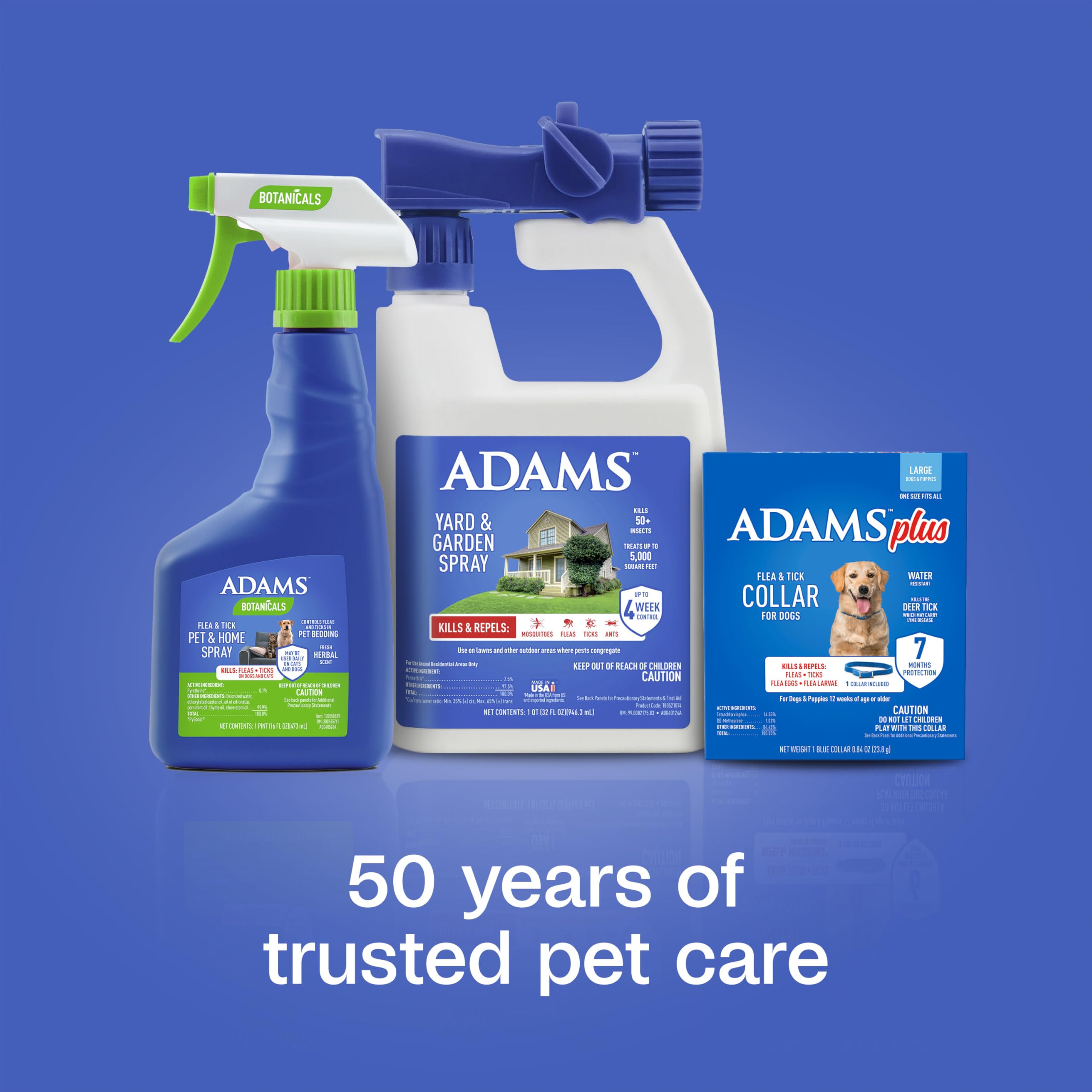 ADAMS Plus collar worn with a regular collar for versatile use.