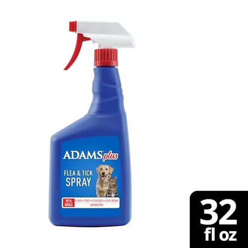 ADAMS Plus Flea and Tick Spray protects pets and home and yard environments.