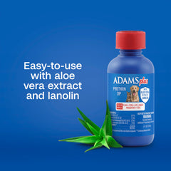 4 oz Adams Plus Pyrethrin Dip packaging highlighting concentrated formula