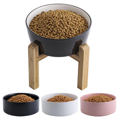 Addggo elevated ceramic dog bowl on stand improving accessibility for small and medium dogs.