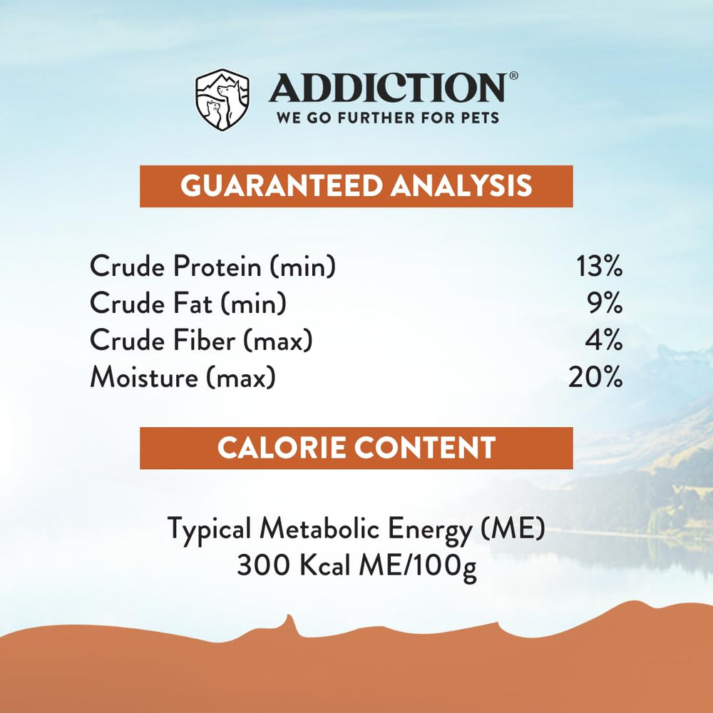 Addiction Meaty Bites high meat content kangaroo morsel closeup for lean protein.