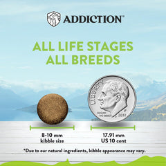 Addiction Viva Venison probiotics Viables closeup illustrating digestive support in feline diets