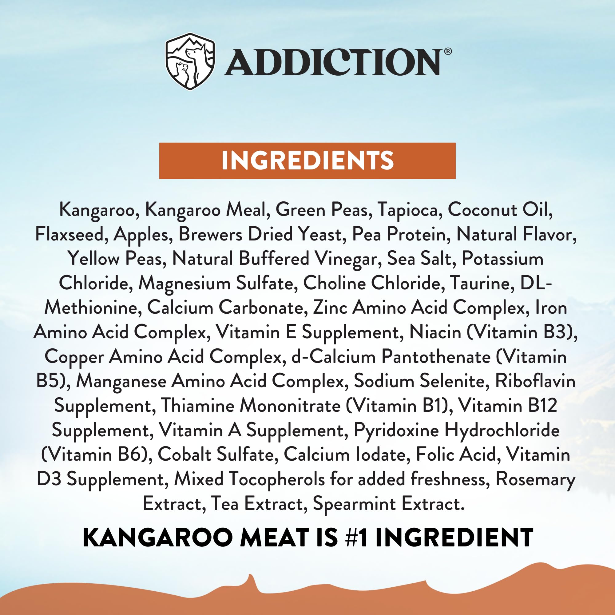 Addiction Wild Kangaroo limited-ingredient diet designed for allergy-prone dogs